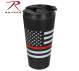 Rothco Thin Red Line Flag Travel Mug - Style 1289