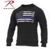 Rothco Thin Blue Line Flag Crew Neck Sweatshirt - Style 2844
