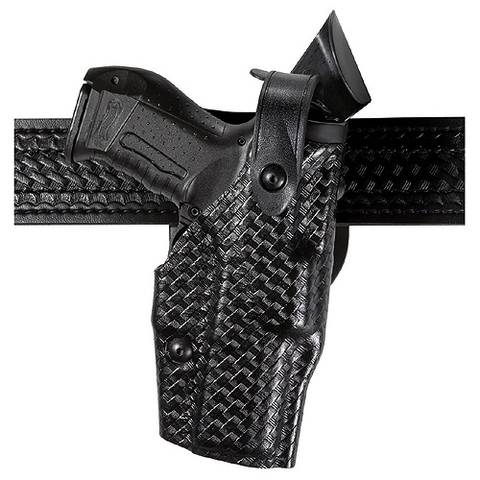 Safariland Model 6360 Als/Sls Mid-Ride, Level Iii Retention Duty Holster STX Tactical Black- Style 6360-832-131