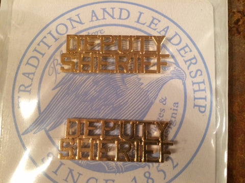 Deputy Sheriff Combo Letters - 5/16" - Style J-84