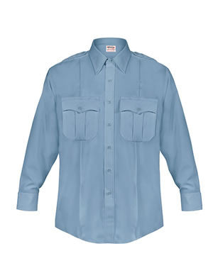 Elbeco DutyMaxx Blue Men's Long Sleeve Shirt -Style ELB-586D