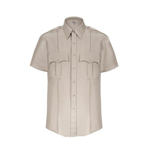 Elbeco TexTrop2 S/S Shirt - Zippered Silvertan - Style ELB-Z3312N