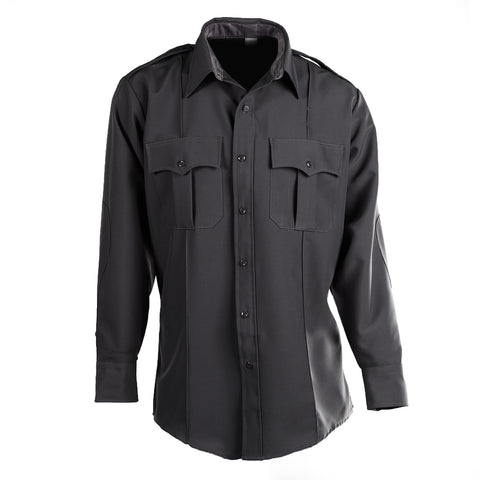 Flying Cross Command 100% Polyester L/S Navy Shirt w/Zipper - Style 34W78Z