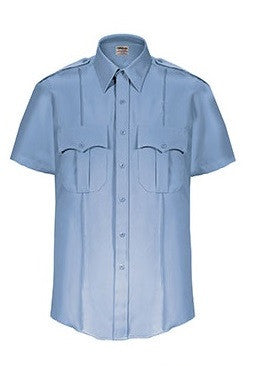 Elbeco Men's TexTrop2 Short Sleeve Shirt - Blue- Style ELB-3313N