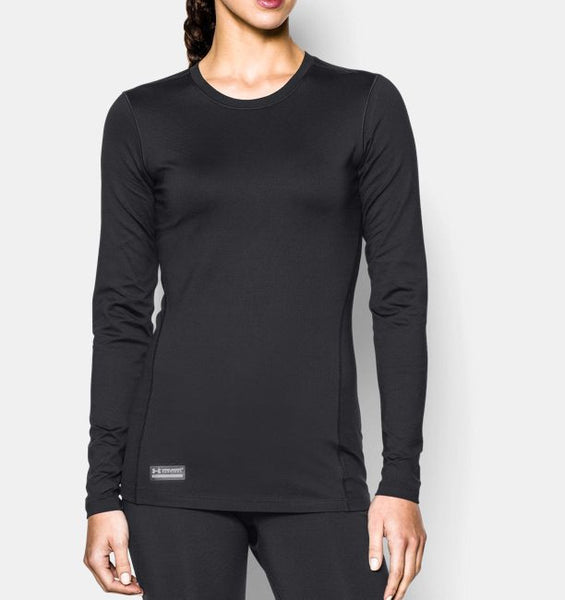 Under Armour Women's UA Coldgear Infrared Long Sleeve Golf Mock - Black -  1356644