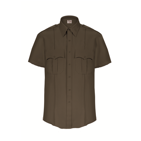 ELBECO TEXTROP2 MENS SHORT SLEEVE BROWN WITH ZIPPER - ELB-Z3315N