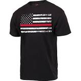 Thin Red Line Flag T-Shirt- Style 9950