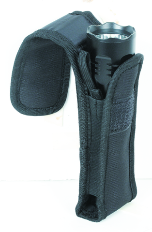 Voodoo Tactical Flashlight Pouch W/ Adjustable Cover & Elastic Sides VDT20-013501000