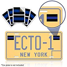Thin Blue Line License Plate Stickers