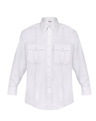 Elbeco DutyMaxx White Men's Long Sleeve Shirt - Style ELB-580D