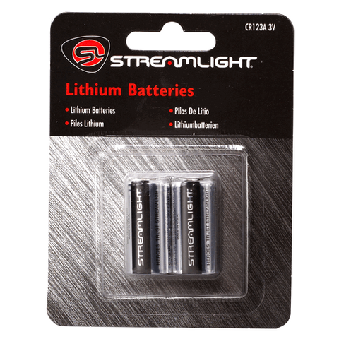 STREAMLIGHT, INC. 3V CR123A Lithium Batteries (2 Pack) 85175
