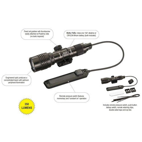 Streamlight Black, Weapon-Mounted Flashlight - Style 88058