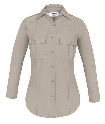 Elbeco Women's DutyMaxx Long Sleeve SilverTan Shirt - ELB-9582LC