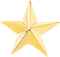 Gold Stars - 5/8" - Style 4490G