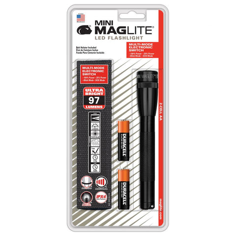 Maglite 2-Cell AA LED Mini Mag w/ Holster - Style SP2201H