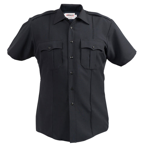 Elbeco Men's TexTrop2 Short Sleeve Shirt - Zippered Midnight Navy- Style ELB-Z3314N