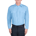 Blauer Men's Polyester Long Sleeve Supershirt Med. Blue - Style 8670
